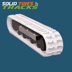 Set of 2, Mini-Excavator Non-Marking Rubber Tracks