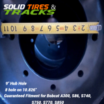 Bobcat 750+ Solid Skid Steer Tires 12-16.5- Heavy Duty