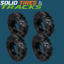 40x14 Solid Tires with 12 Bolt Rims