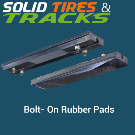 31" 800 mm Bolt-On Rubber Pad 203mm Pitch